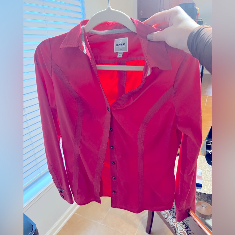 Express collar button down